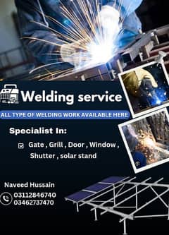 Welding service available