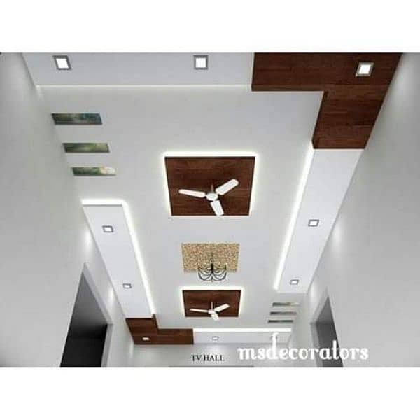 false ceiling plaster of Paris and gipsum board 1