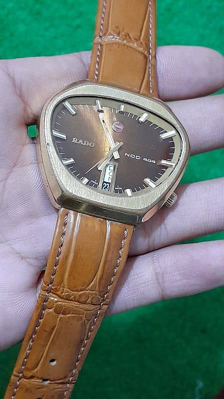 vintage rado ncc 404 very rare automatic original swiss watch 3