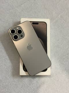 iPhone 15pro max 512gb Jv natural titanium