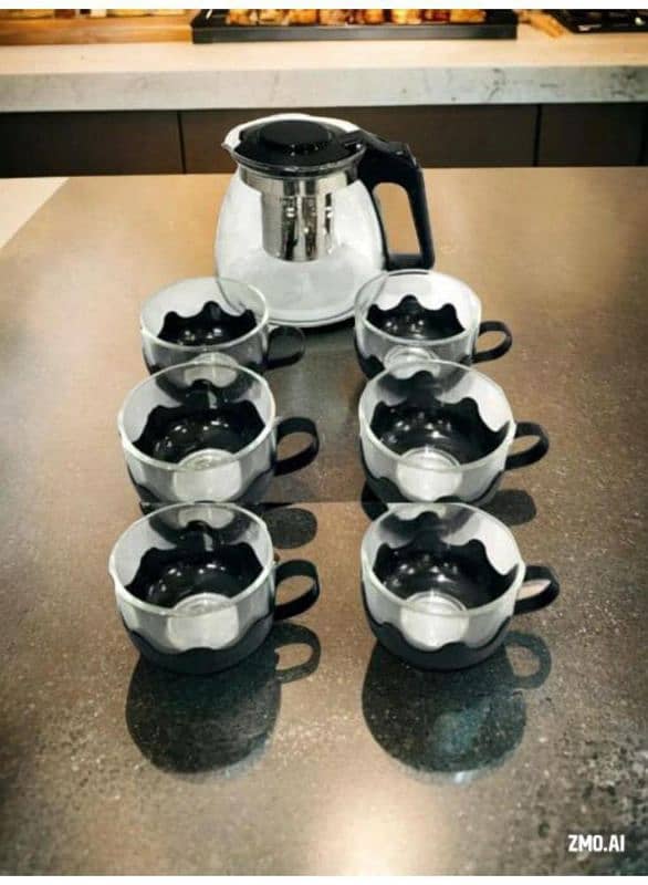 Electric Infuser Kettle With Cups 1