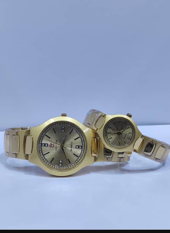 2 Gold Chain Watches 1