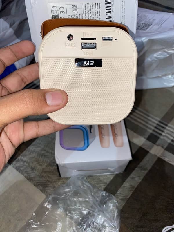 K12 karaoke Speaker With 2 mic New Speaker only for sale 1