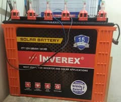 Inverex Tall Tubular Battery ITT 185AH High Drain Solar UPS Inverter