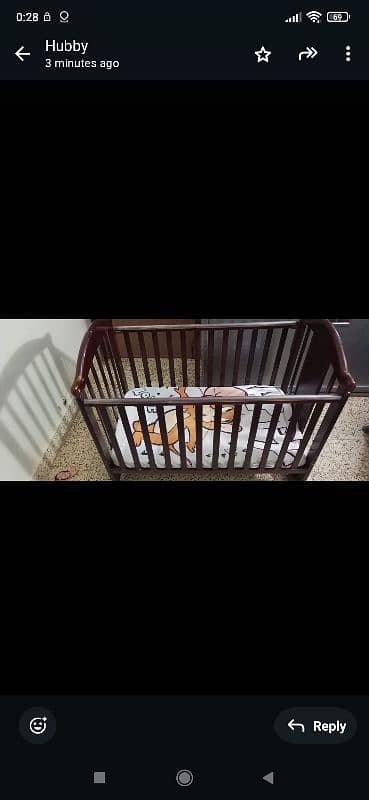 baby cot wooden 1