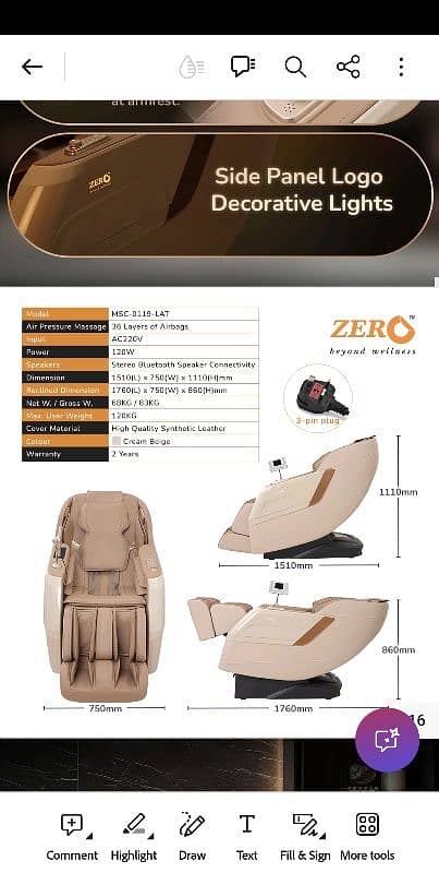 Massage Chair-Zero Healthcare-ESSENCE (3D Model) 6