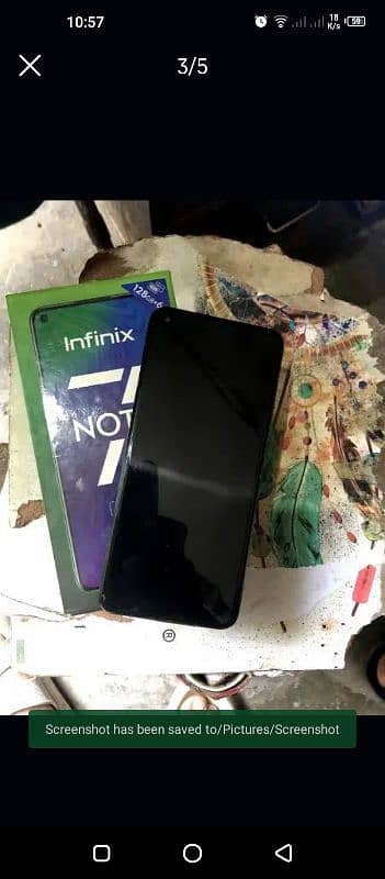 infinix note 7  10/9  6GB 128gb with box 0