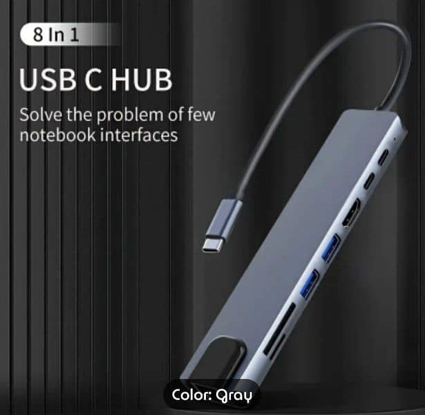 8 In 1 USB C-type hub 3