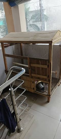 Wooden Cage for Parrots or Hens or Pigeons