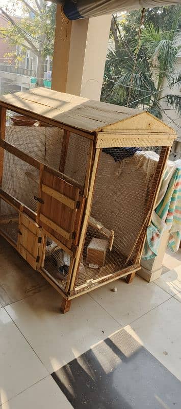 Wooden Cage for Parrots or Hens or Pigeons 1