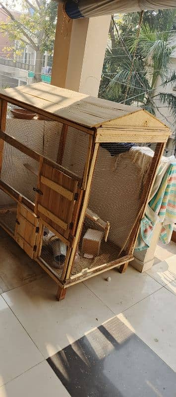 Wooden Cage for Parrots or Hens or Pigeons 3