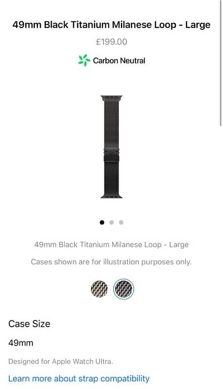 Apple watch ultra 2 49mm Black Ti Case with Titanium Milanese Loop. 6