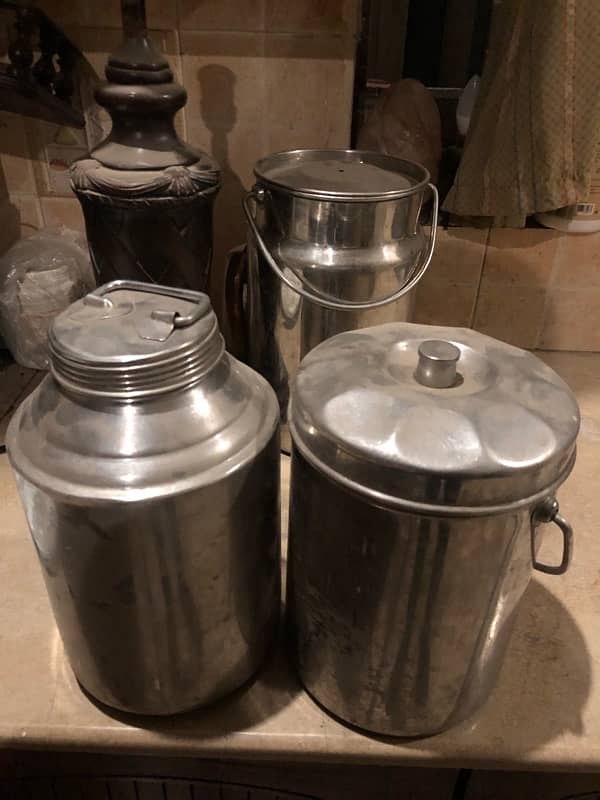 Iron Khurli (Goat Feeder) and Milk Cans Dhol 3