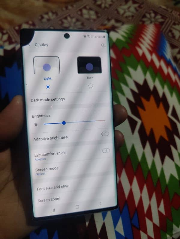 Note 10 12GB/256 GB signal sim 1