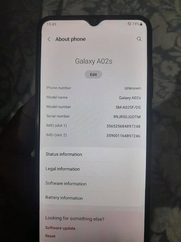 samsung A02s 5