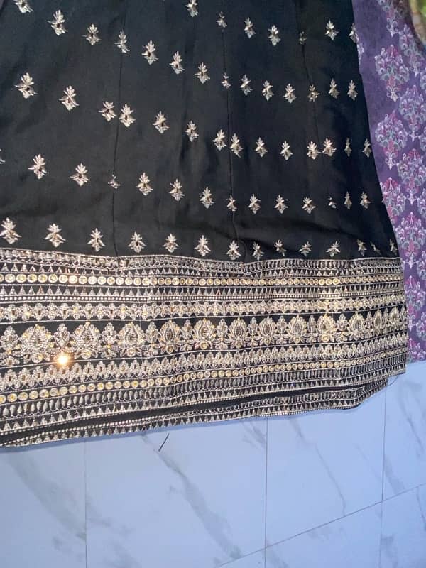 lehnga choli | black | with cancan |naqoosh wedding 5