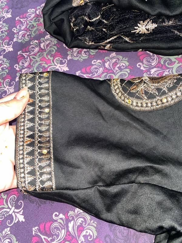 lehnga choli | black | with cancan |naqoosh wedding 6