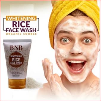 Face Wash , BNB Rice Extract Bright & Glow Kit (Rice Face Wash + Rice 2