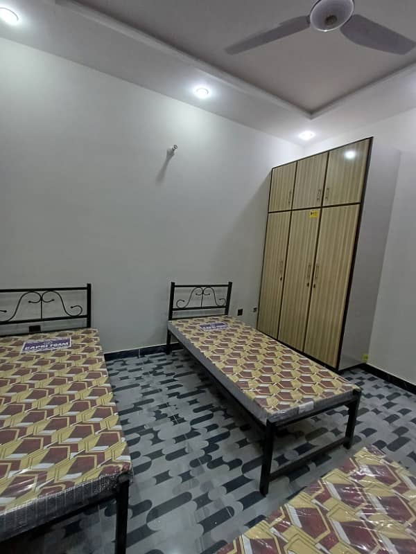 Brand new luxury Spanish Hania girls hostel Seats available in seater Room for rent near ucp University or shaukat khanum hospital or UOL University or UMT University or Emporium Mall 1