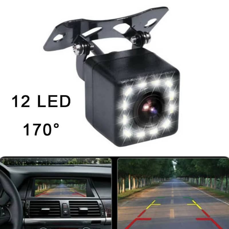 Car Rectransistor Camera 170°Wide Angle Parking Waterproof IP68 CCDLED 3