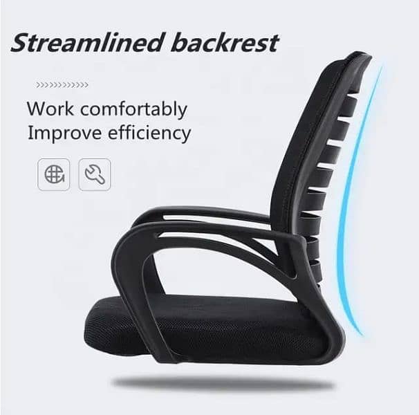 Executive office chair Breathable mesh chair revolving computer chair 6