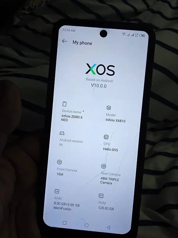 Infinix Zero X Neo used 128Gb ram and 8+3 Rom 2