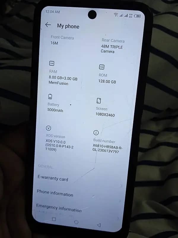 Infinix Zero X Neo used 128Gb ram and 8+3 Rom 3