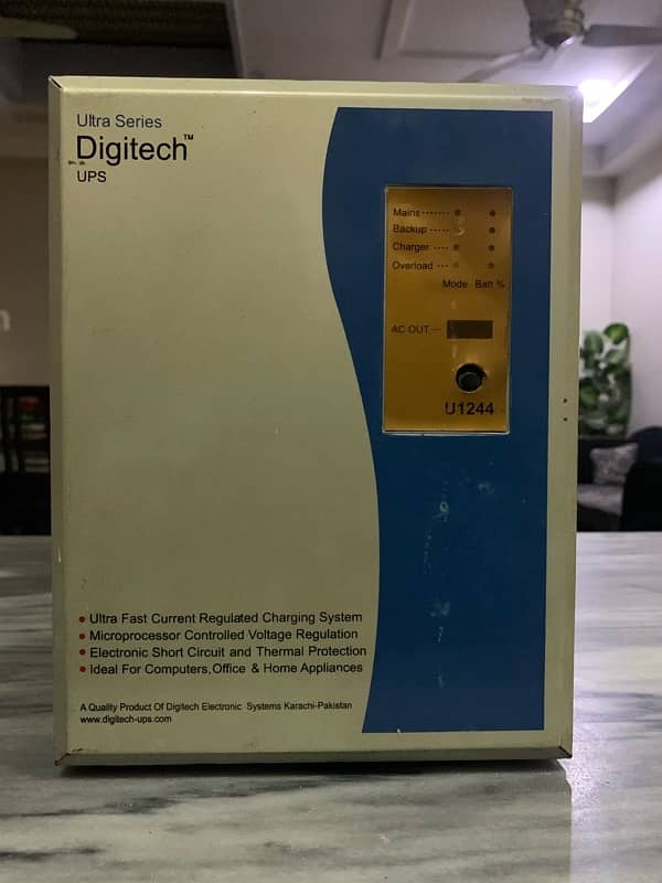 ultra series digitech ups  model no 1244 1