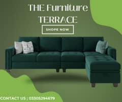 The furniture terrace offer Bumper sale offer L shape sofa set