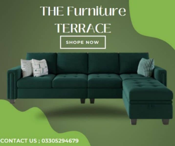 The furniture terrace offer Bumper sale offer L shape sofa set 0