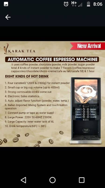 coffee and tea making machine 03153527084 2