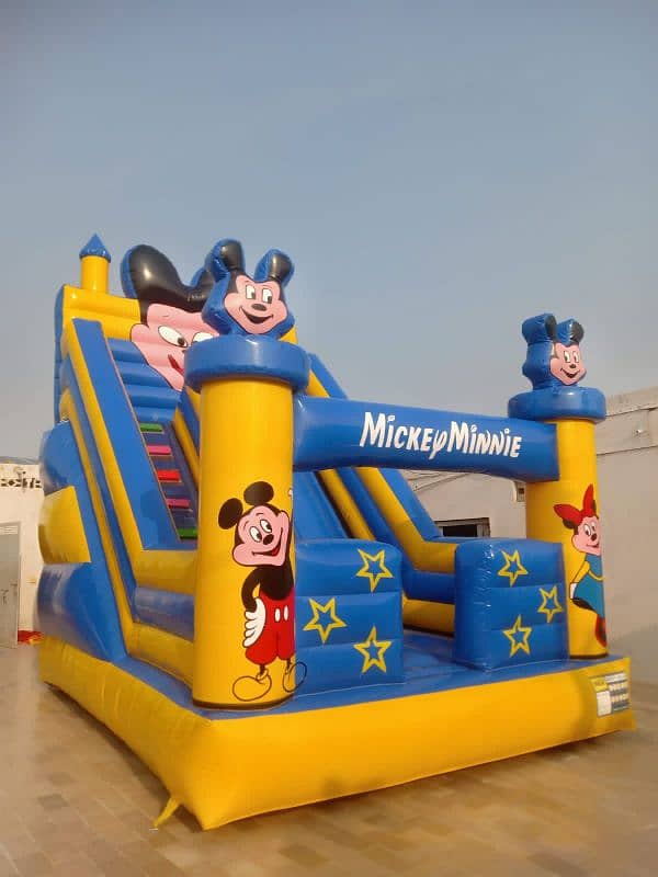 jumping slide trampoline fun kids play area. contact03142992707 4