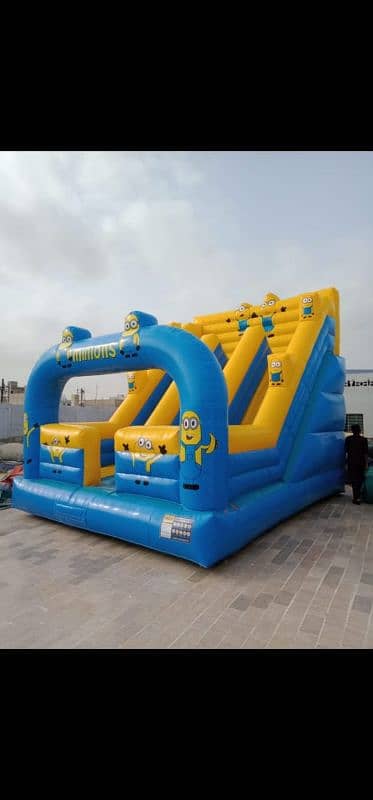 jumping slide trampoline fun kids play area. contact03142992707 7