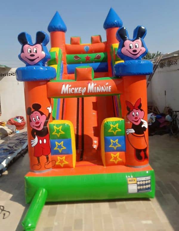 jumping slide trampoline fun kids play area. contact03142992707 15