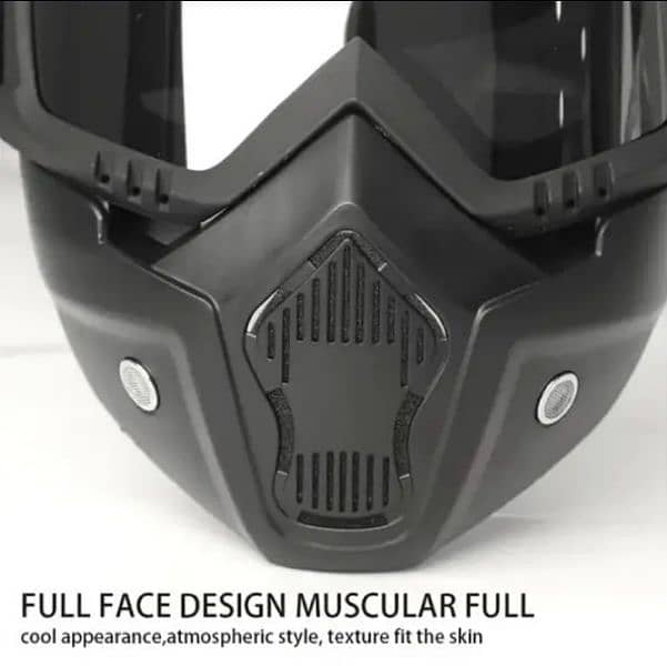 Motorcycle Protective Goggles Bike Face Mask, Off Road Goggle Mask. 3