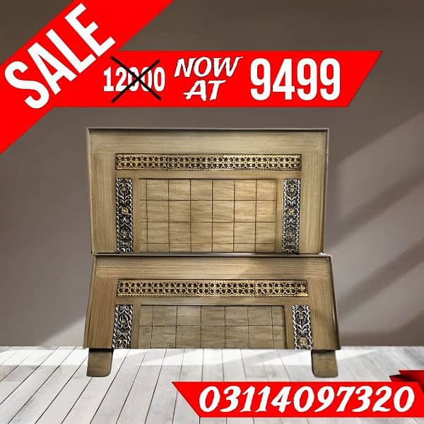 Stylish Wooden Guaranted Single Beds- Double Beds- Bed Sets- Sofa Sets 1