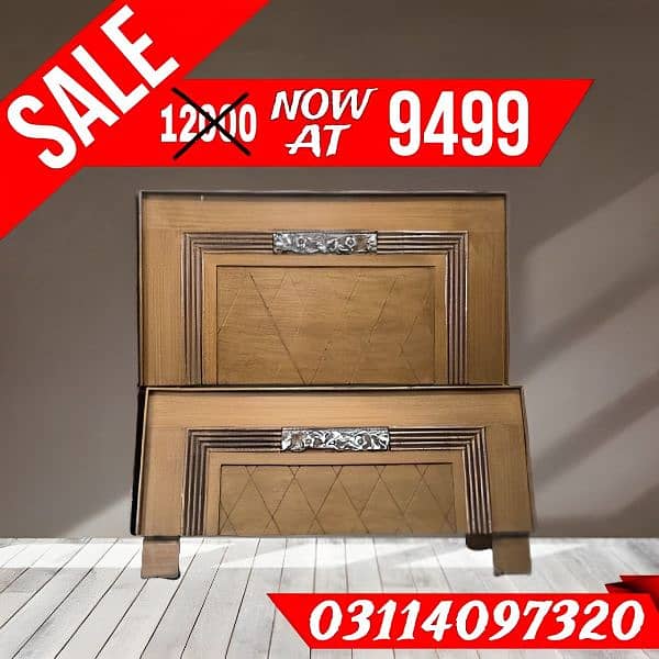 Stylish Wooden Guaranted Single Beds- Double Beds- Bed Sets- Sofa Sets 2