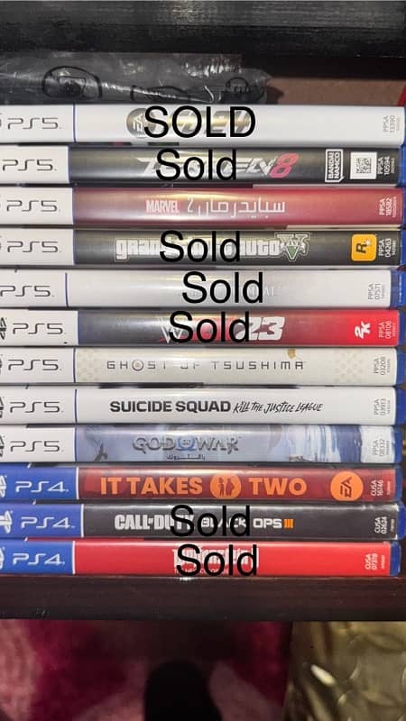 PS5 Games for sale. 0