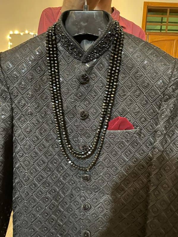 Black Groom Sherwani 2