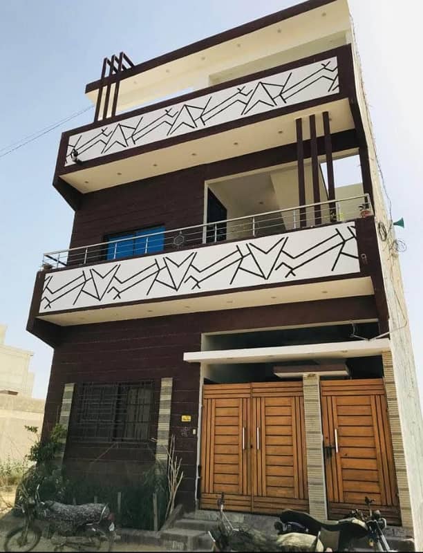 Dont miss 120yard 4bed dd double story lease bungalow roomi opposite malir cantt check post 6 i 0