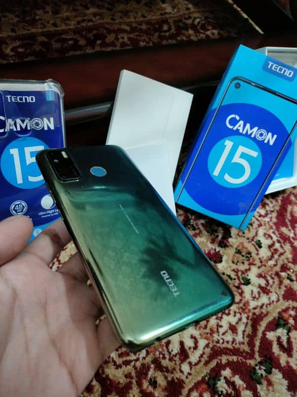 Tecno Camon 15 With Box | 48MP Cam | 4/64GB Storage | Ladies Hand Used 2