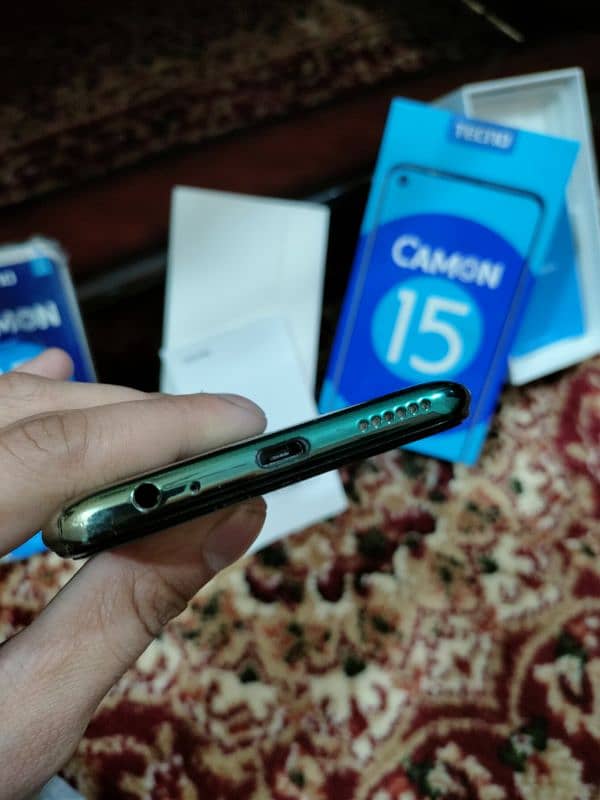 Tecno Camon 15 With Box | 48MP Cam | 4/64GB Storage | Ladies Hand Used 3