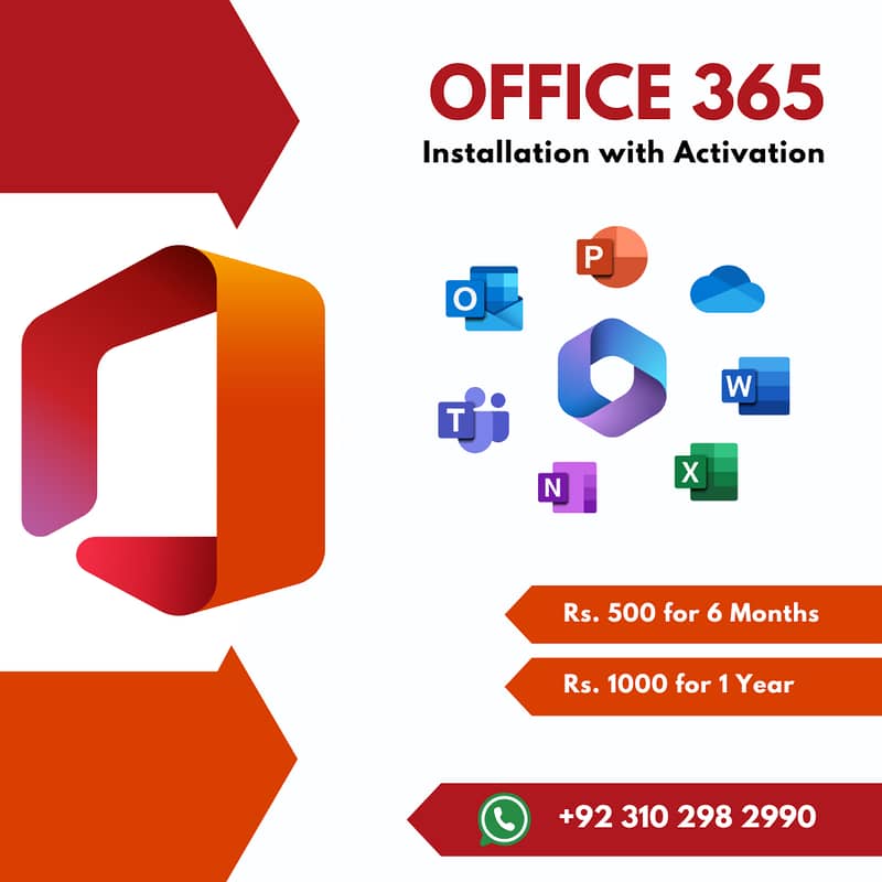 Microsoft Office 365 Installation with Activation Key 0