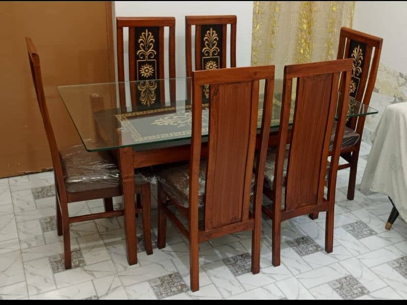 New Stylish 6 Chairs Set of Lacker Dinning Table 11