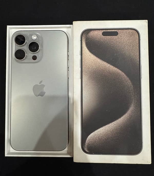 Iphone 15 pro max Non PTA with box and accessories 0