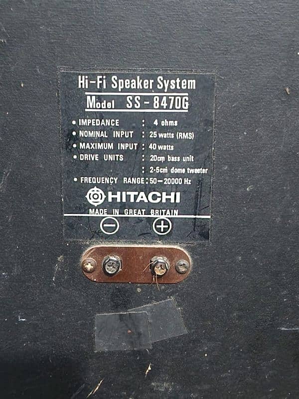 Hitachi SS-8470G Stereo Speakers (Vintage) 3