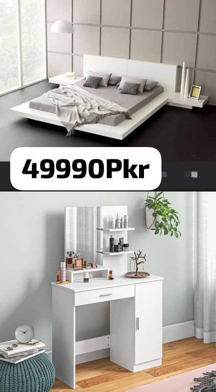 Modern Bedroom Furniture/BedSet/Bed/Dressing/Mirror 12