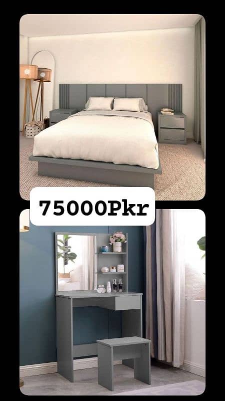 Modern Bedroom Furniture/BedSet/Bed/Dressing/Mirror 17