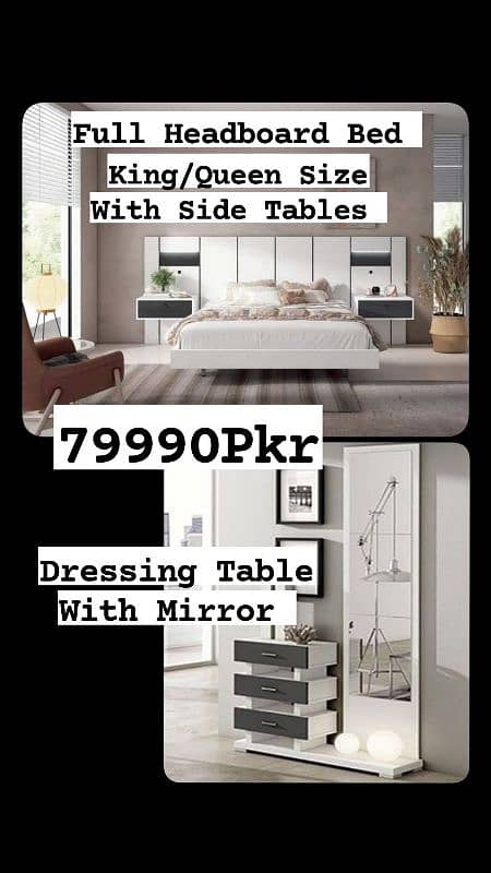 Modern Bedroom Furniture/BedSet/Bed/Dressing/Mirror 19