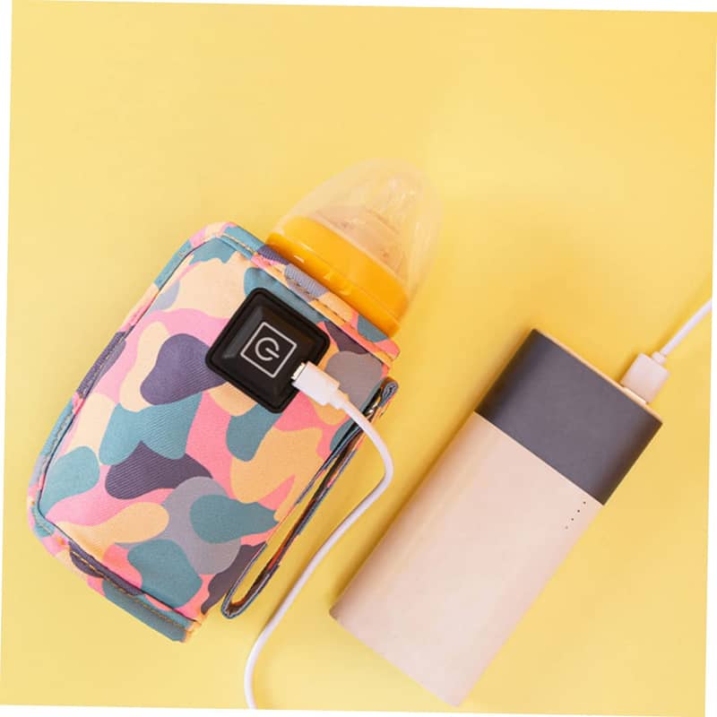 Car Travel Bottle Warmer,5V 2A USB Heating Bottle Warmer 40°C-60 ° 8